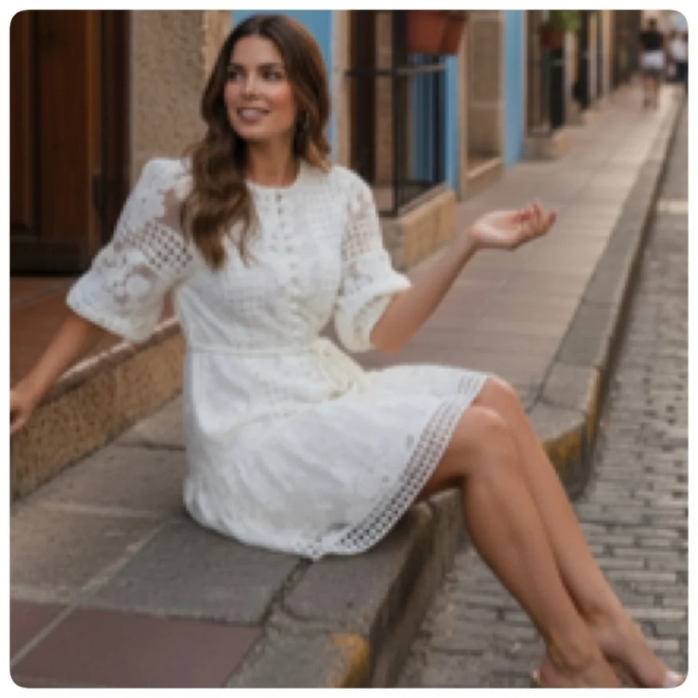 ALEXIS ZAZARIO MINI DRESS SIZE MEDIUM - Picture 5 of 16